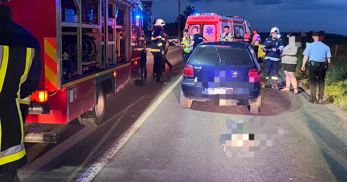 FOTO. Tragedie în Satu Mare. Cum s-a petrecut accidentul rutier în care un copil și-a pierdut viața