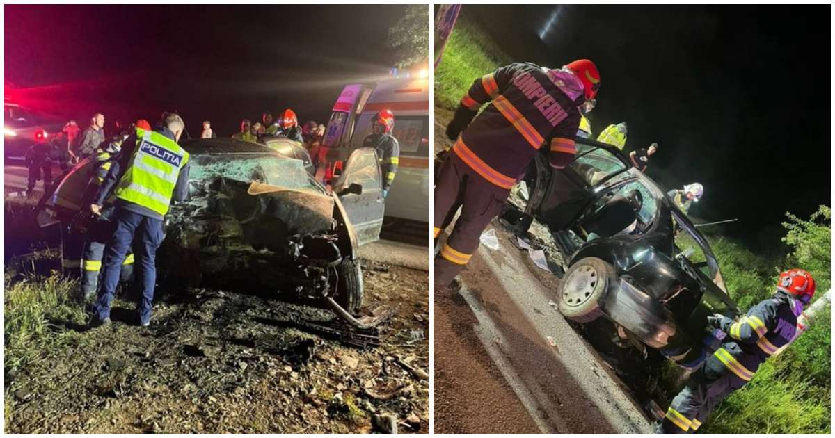 FOTO/VIDEO. Accident cumplit în țară. Un tânăr a murit, alți doi au ajuns la spital