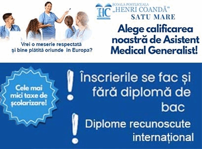 Școala Postliceală „Henri Coandă” Satu Mare a dat startul înscrierilor pentru anul școlar 2025-2026 la calificarea de Asistent Medical Generalist
