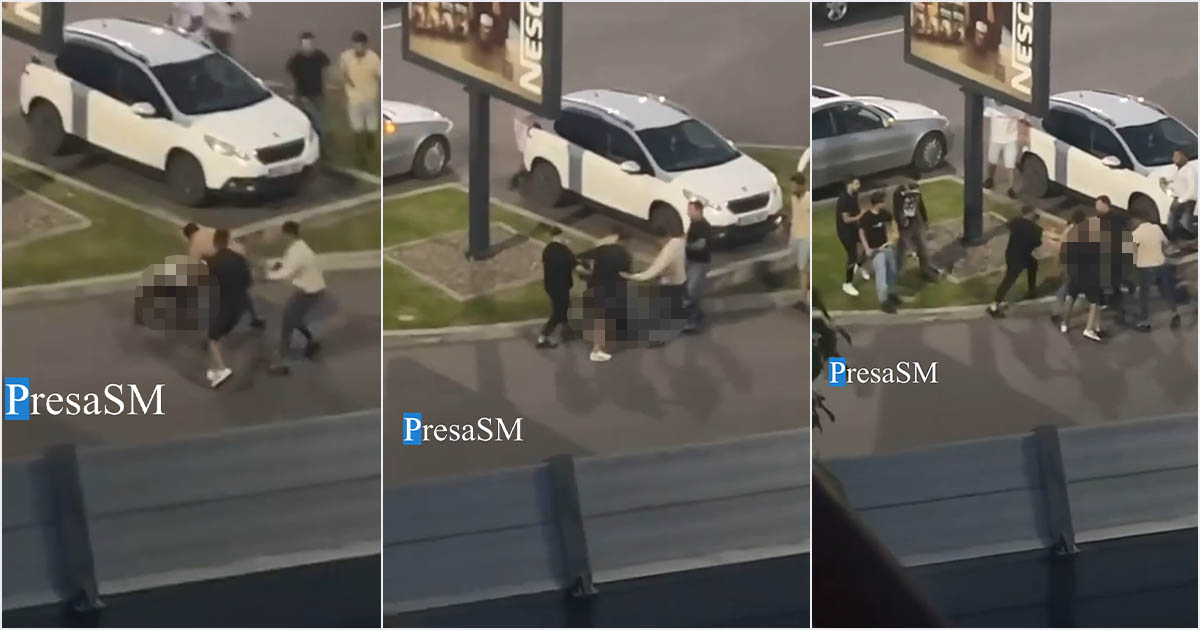 VIDEO. Unsprezece sătmăreni amendați după bătaia din parcarea unui supermarket. Ce spun polițiștii