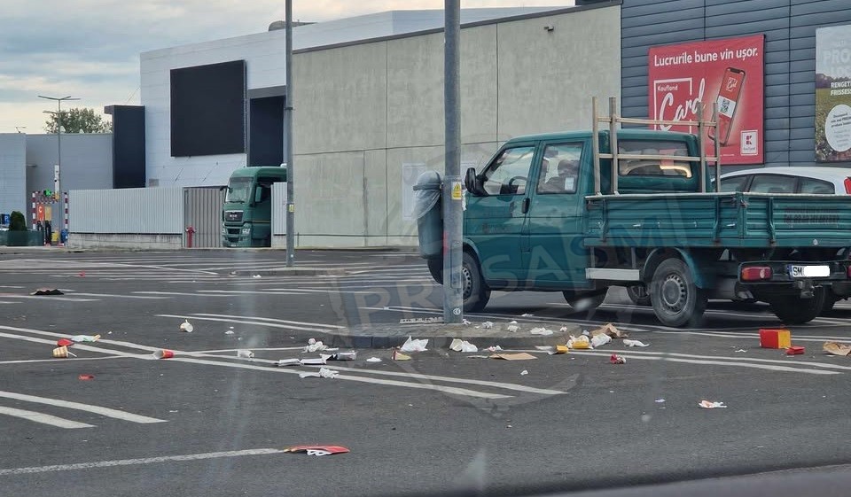 FOTO. Groapa de gunoi de lângă McDonald`s, în Satu Mare. Tinerii frumoși și liberi, în plină acțiune