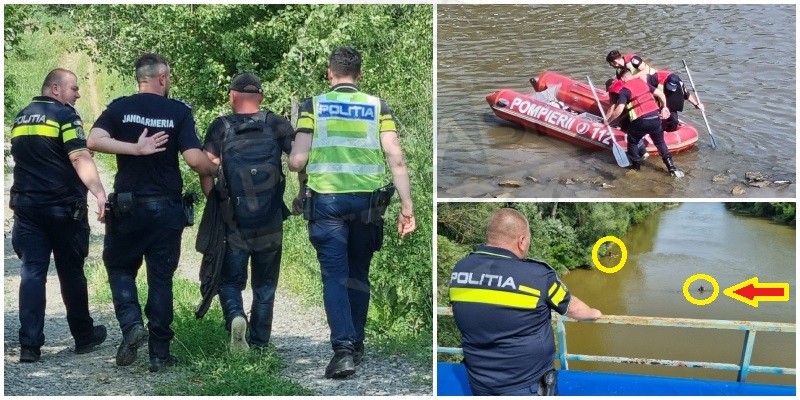 FOTO/VIDEO. Eroii de pe Someș. Cum a fost salvat sătmăreanul de inspirația polițiștilor/jandarmului