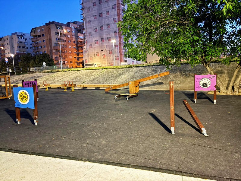 FOTO. Turiști norvegieni, filmați în timp ce vandalizează noul loc de joacă de pe malul Someșului. Polițiștii locali au intervenit