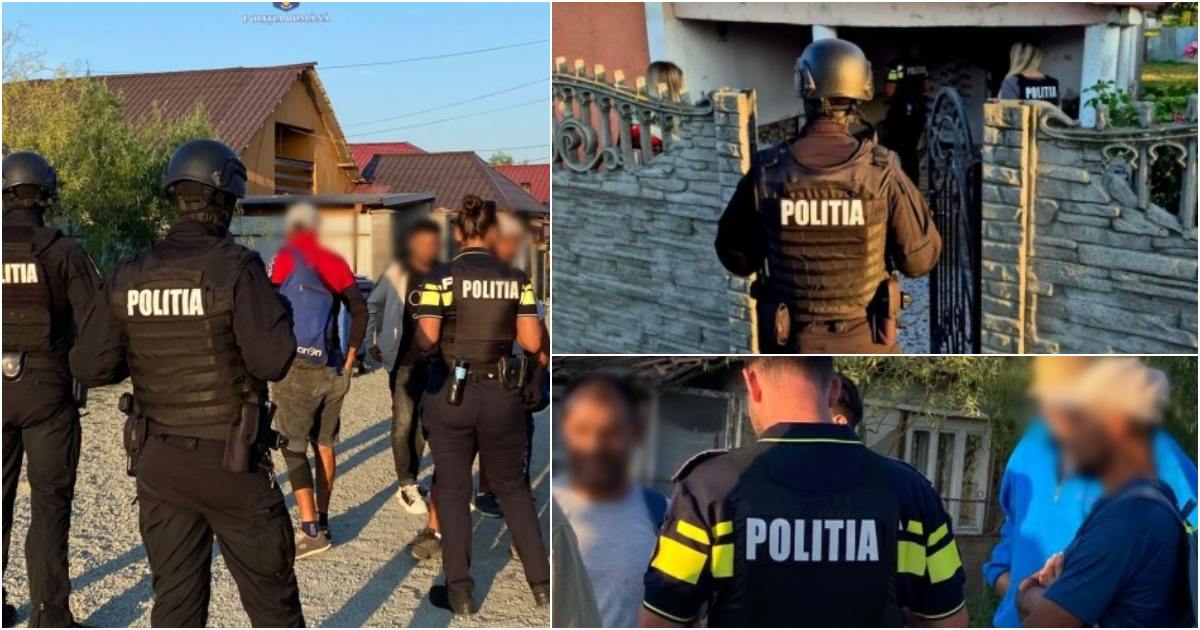 FOTO. Razii ale polițiștilor sătmăreni într-un cartier din municipiul Satu Mare. Amenzi de mii de lei
