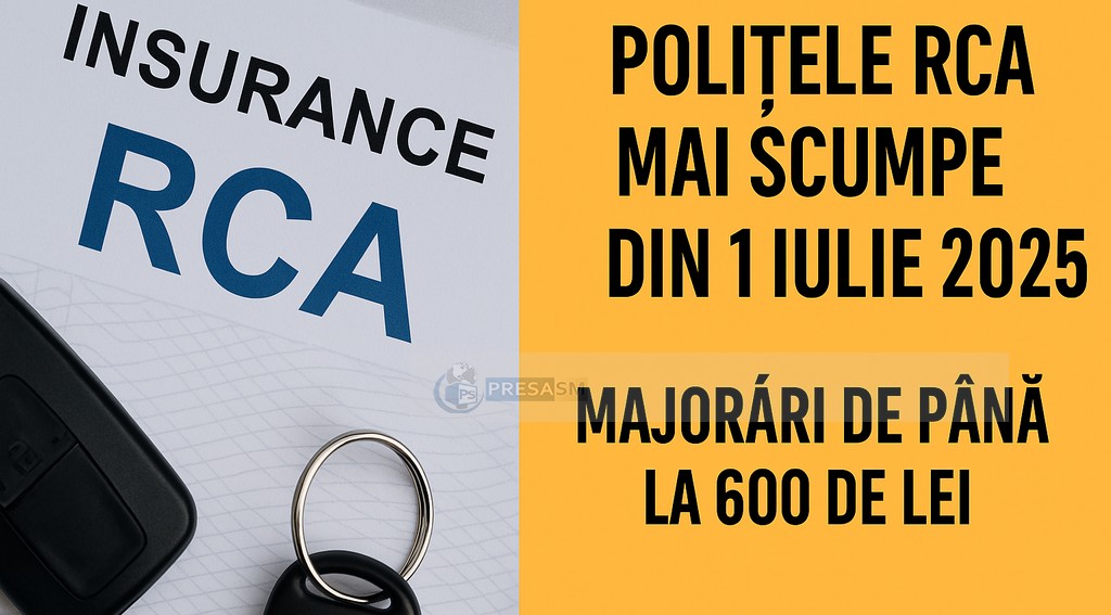 Polițele RCA, mai scumpe din 1 iulie 2025: majorări de până la 600 de lei pentru milioane de șoferi români