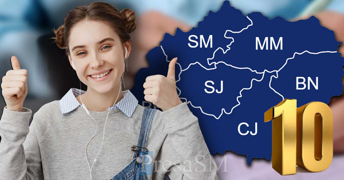 Doar două județe din nord-vestul țării au avut elevi de zece la Evaluarea Națională. Topul pe județe