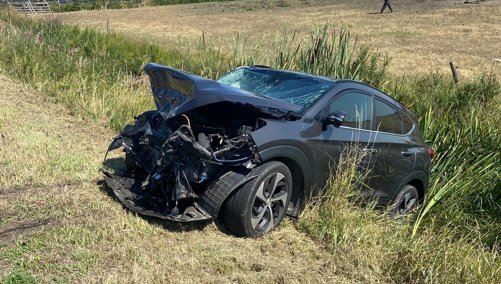 Accident între Satu Mare și Odoreu. Două mașini implicate, una s-a oprit în șanț