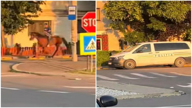 VIDEO. Se întâmplă în România. Călăreț pe pista de biciclete, urmărit de polițiști. Imaginile au devenit virale