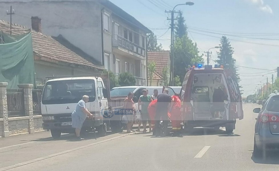 FOTO. Persoană căzută, inconștientă, pe stradă, în municipiul Satu Mare din cauza caniculei