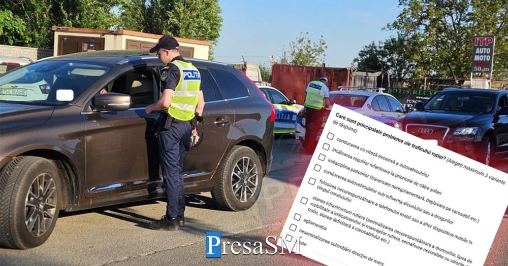 Polițiștii sătmăreni vor să afle părerea voastră! Care sunt pericolele din traficul sătmărean. Completați chestionarul