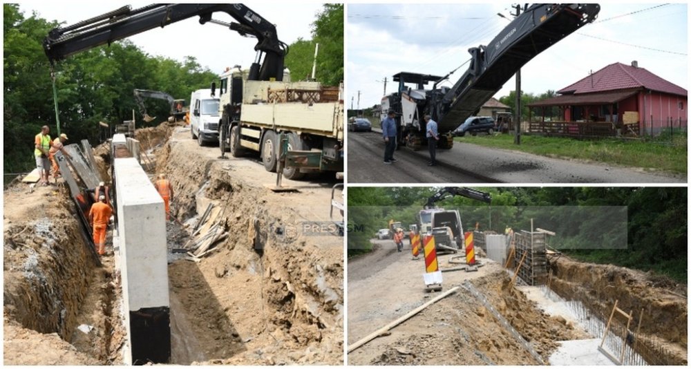 FOTOGALERIE. A început cel mai mare proiect de infrastructură rutieră din județul Satu Mare