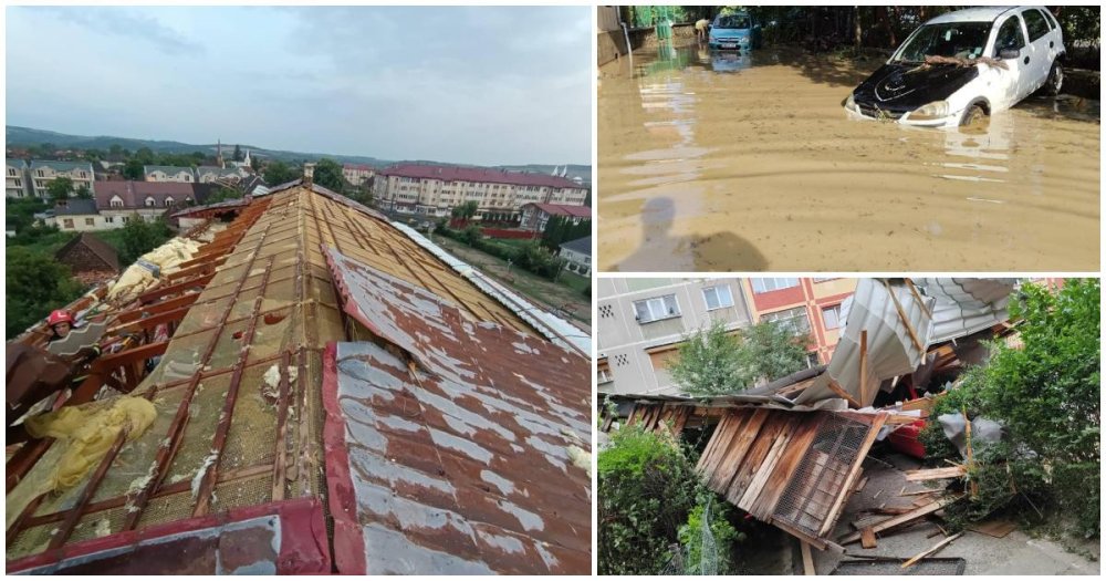 FOTO/VIDEO. Furtunile puternice au măturat vestul țării. Distrugeri și în județele vecine