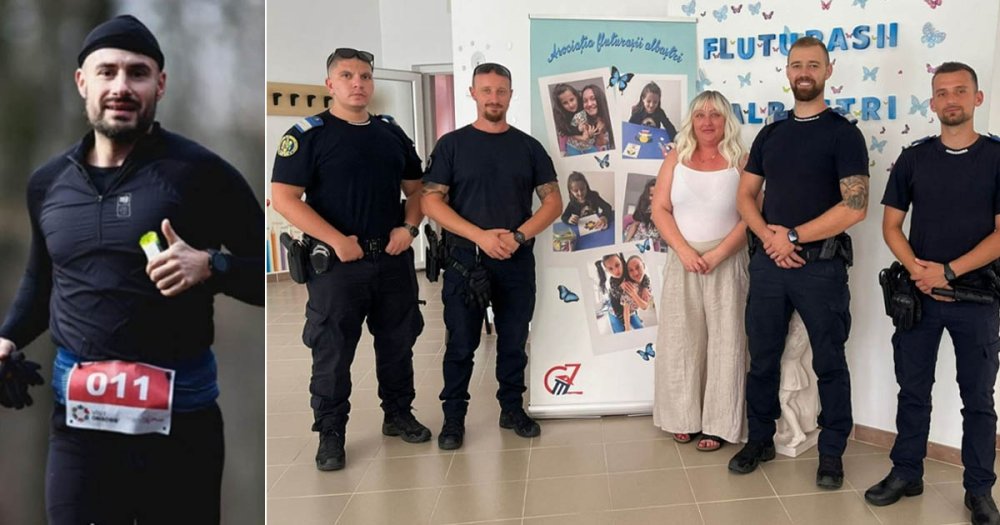 FOTO. Un jandarm sătmărean, ambasador pentru sprijinirea copiilor cu autism