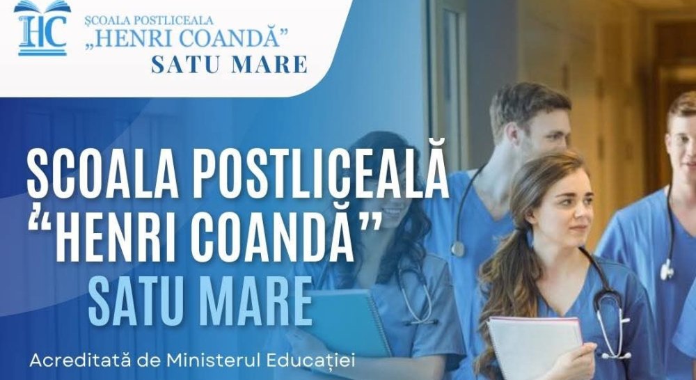 Școala Postliceală „Henri Coandă” Satu Mare continuă înscrierile la calificarea „Asistent medical generalist”