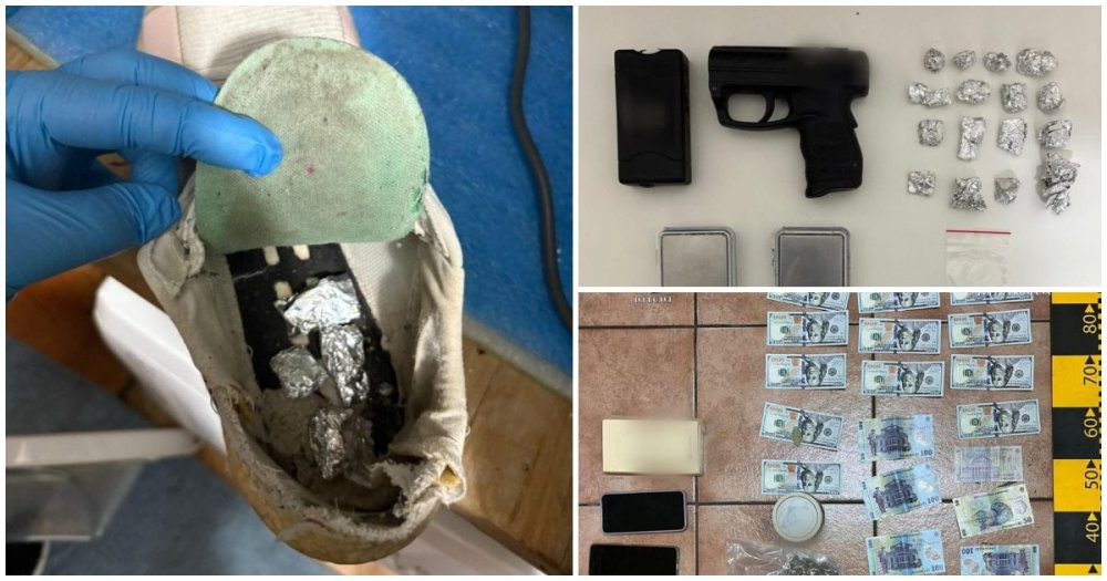 FOTO. Percheziții la Satu Mare. Doi bărbați arestați. Aveau droguri ascunse și în pantofi