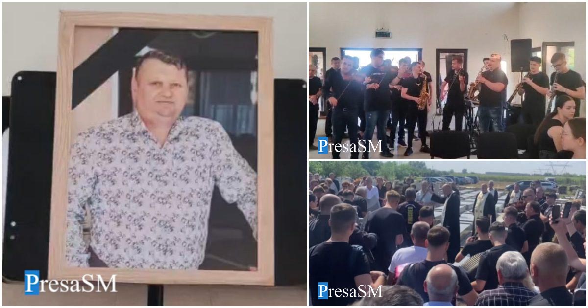 VIDEO. Zeci de muzicanți l-au condus pe ultimul drum pe Ghiță Botoș, în acorduri de cântec