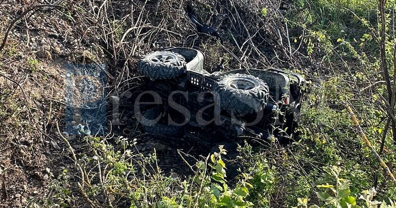 Sătmăreancă la spital după un accident cu ATV-ul. A ajuns cu el în șanț
