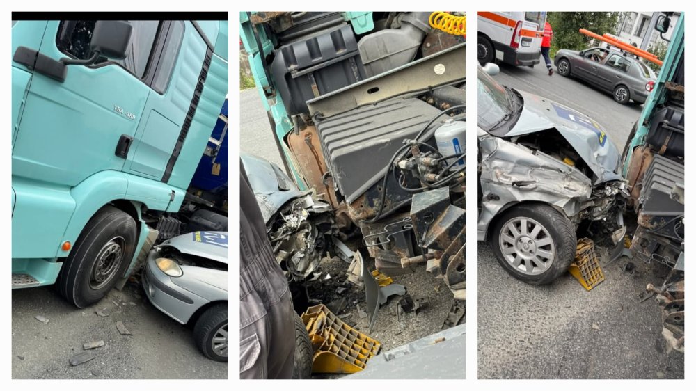 FOTO. Doi jurnaliști din Satu Mare, răniți într-un accident în Seini