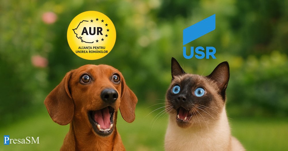 La AUR latră câinii, la USR torc pisicile. Cum votează românii în funcție de patruped
