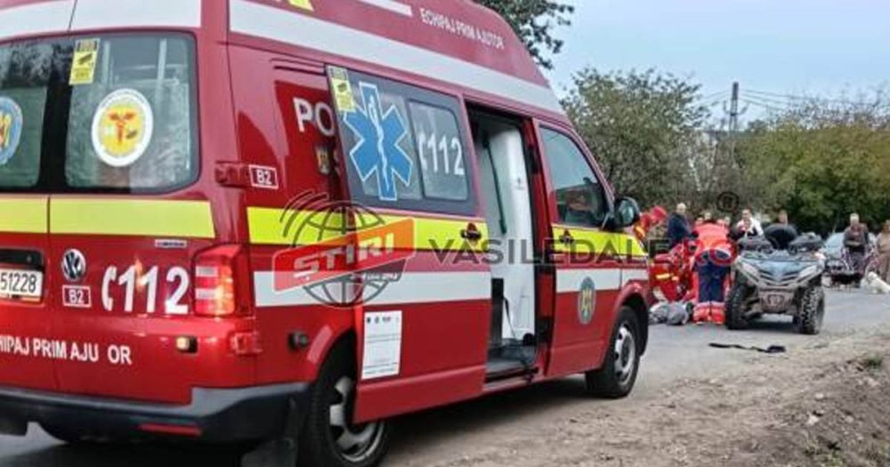 OAȘ. Tată a 3 copii, a urcat pe un ATV și s-a răsturnat în șanț. Cât vin a băut înainte de a se urca la volan