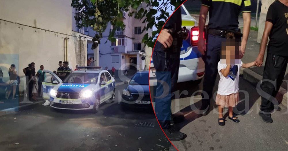 FOTO/VIDEO. Polițiștii sătmăreni în alertă. Un bărbat a amenințat că își aruncă fetița (5 ani) în râul Someș