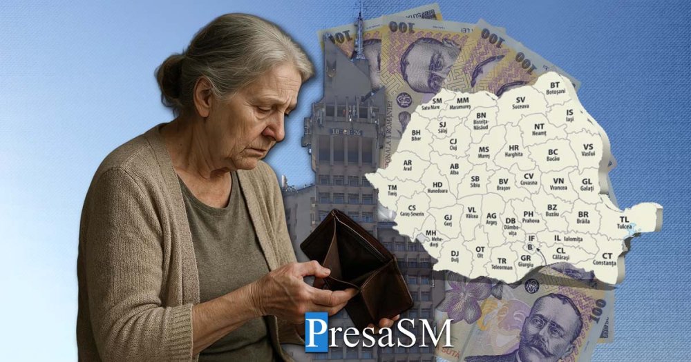 Satu Mare rămâne printre județele cu cele mai mici pensii din țară. Care sunt județele cu cele mai mari pensii