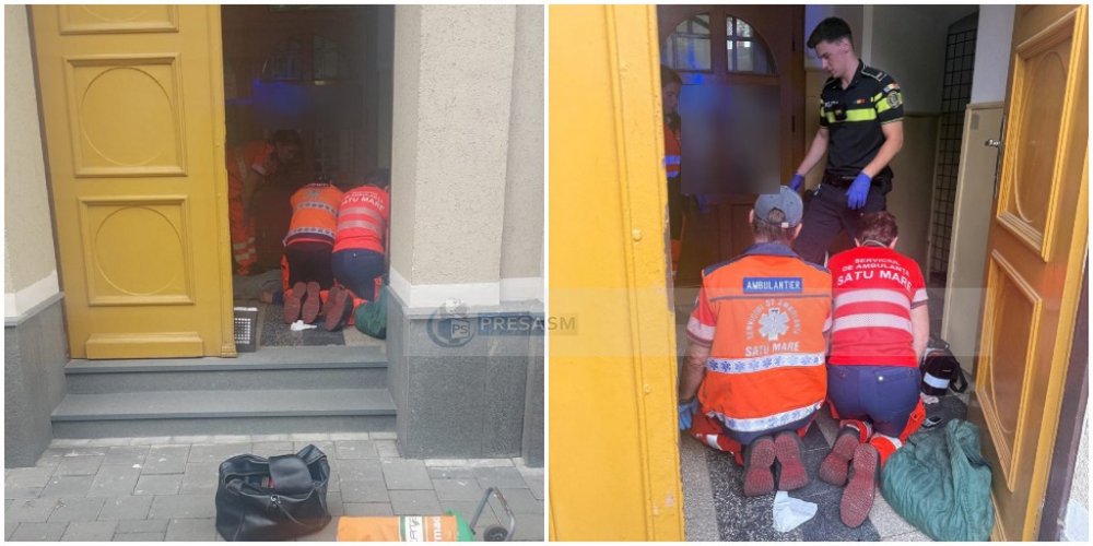 FOTO. TRAGIC. Un sătmărean a intrat în stop cardiac chiar la intrarea în biserică