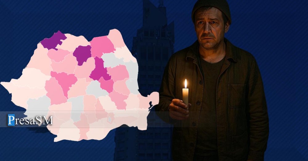 HARTĂ. Satu Mare, pe întuneric. Câte case din județ nu au curent electric. Conducem topul național