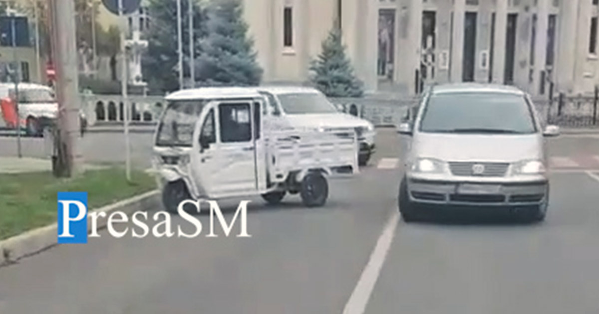 VIDEO. Triciclistul groazei lovește din nou, în Satu Mare! Cine îl poate opri?!