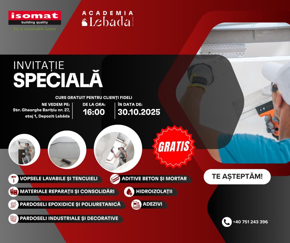  Academia Lebăda – formare profesională pentru constructorii care aleg calitatea