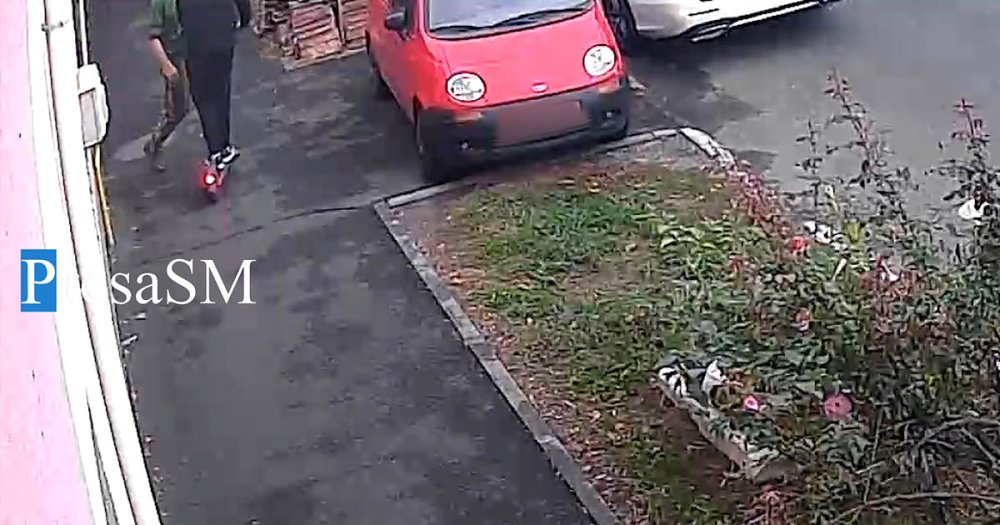 VIDEO. Accident surprins live în Satu Mare. Pieton lovit de o trotinetă electrică