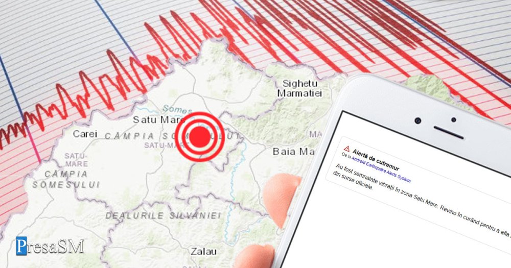 ALERTĂ. Cutremur de 4 grade în județul Satu Mare, resimțit în această dimineață