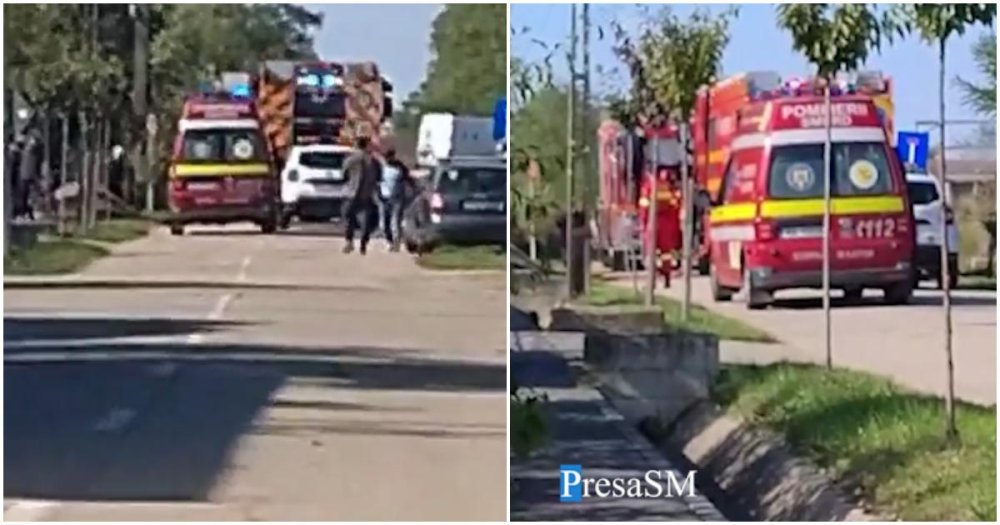 VIDEO. Incendiu în municipiul Satu Mare. Intervin pompierii