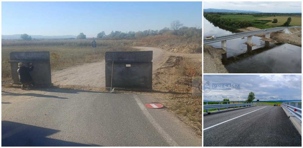 FOTO. Așa ceva... S-a închis podul peste Someș, inaugurat de 1 an. Motivul: birocrația!