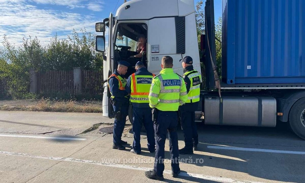 Frontieriștii sătmăreni l-au tras pe dreapta. Când au văzut ce transportă, au chemat Protecția Consumatorilor