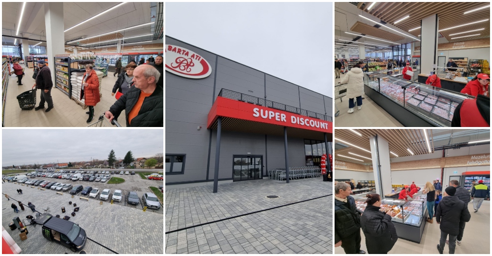 FOTOGALERIE. S-a deschis cel mai mare magazin alimentar din grupul Barta Ati, la Satu Mare