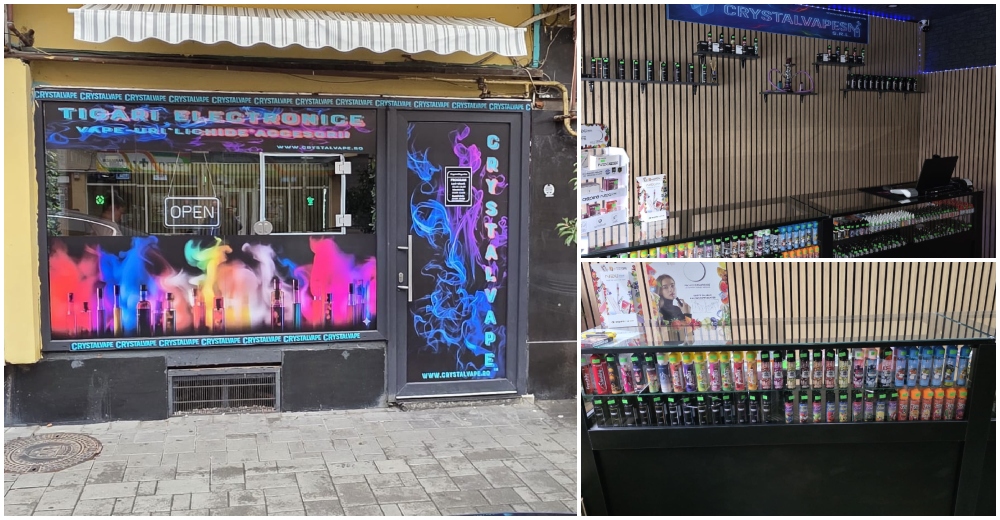 FOTO. S-a deschis CrystalVapeSM – noul magazin dedicat pasionaților de vapat din Satu Mare