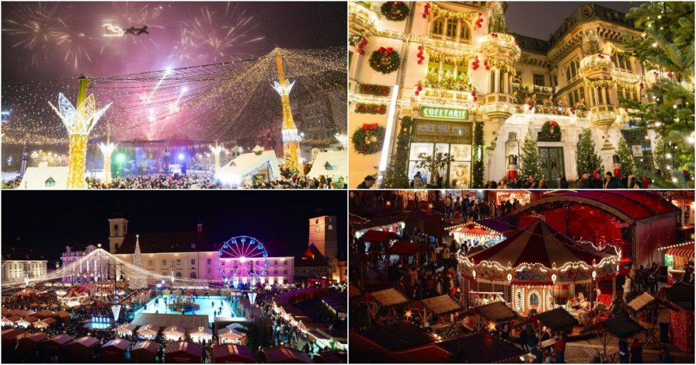 FOTO/VIDEO. Două dintre cele mai așteptate târguri de Crăciun din țară și-au deschis porțile