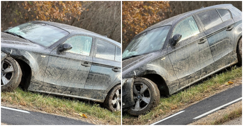 FOTO. A pierdut controlul mașinii și a ieșit în decor, în județul Satu Mare