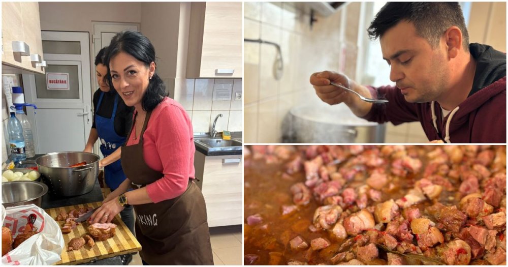 FOTO. Felicitări jandarmilor sătmăreni! Au avut o zi plină de fapte bune. După donarea de sânge, au pregătit o masă caldă celor aflați în nevoie