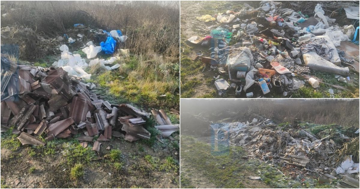 FOTO. Cimitir dezolant în județul Satu Mare. Transformat parțial în groapă de gunoi