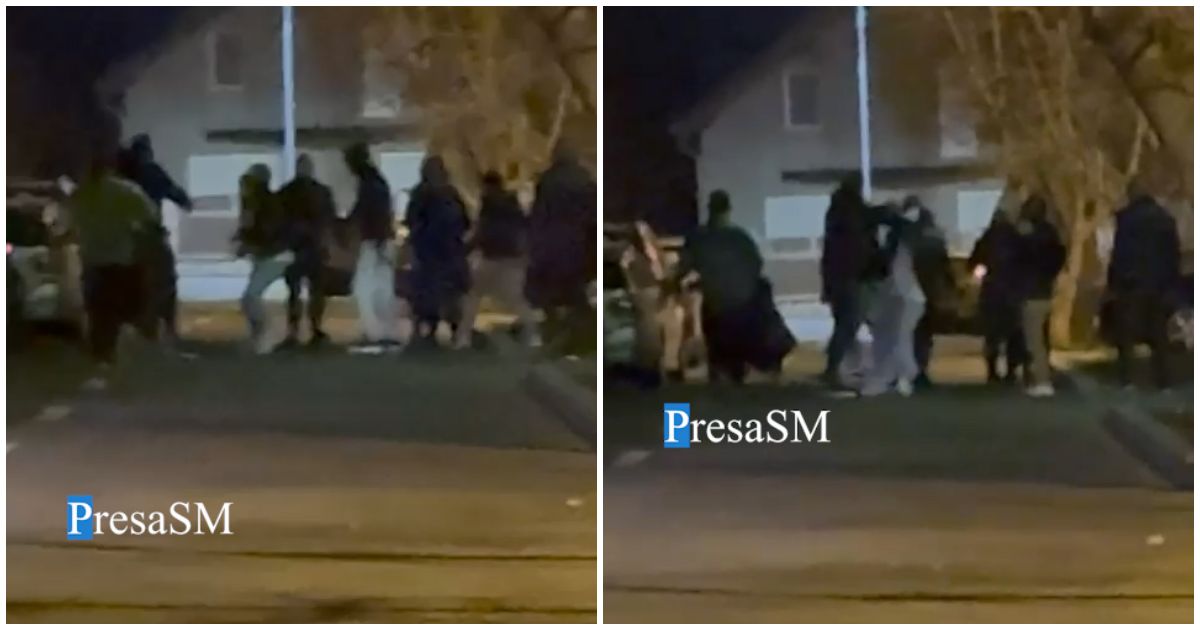VIDEO. Bătaie generalizată pe stradă, în municipiul Satu Mare. Zeci de polițiști, jandarmi și ambulanțe, mobilizați la fața locului