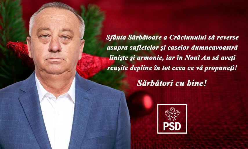 Consilierul județean Neculai Avorniciți le transmite tututor sătmărenilor Crăciun fericit!