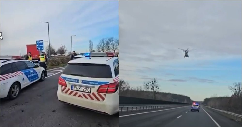 FOTO/VIDEO. Exercițiu cu adrenalină maximă la Satu Mare: jaf armat la bancă și cursă contracronometru spre graniță