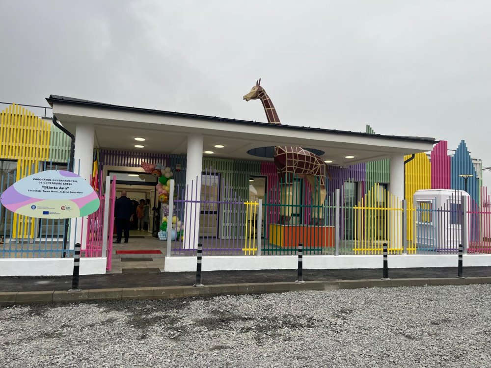FOTO. Încă o localitate din județul Satu Mare se poate lăuda cu o creșă modernă, la standarde europene