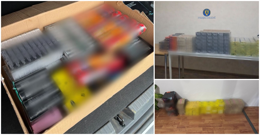 Zeci de sătmăreni, prinși că vindeau ilegal artificii și petarde. Polițiștii au confiscat sute de kilograme de articole pirotehnice