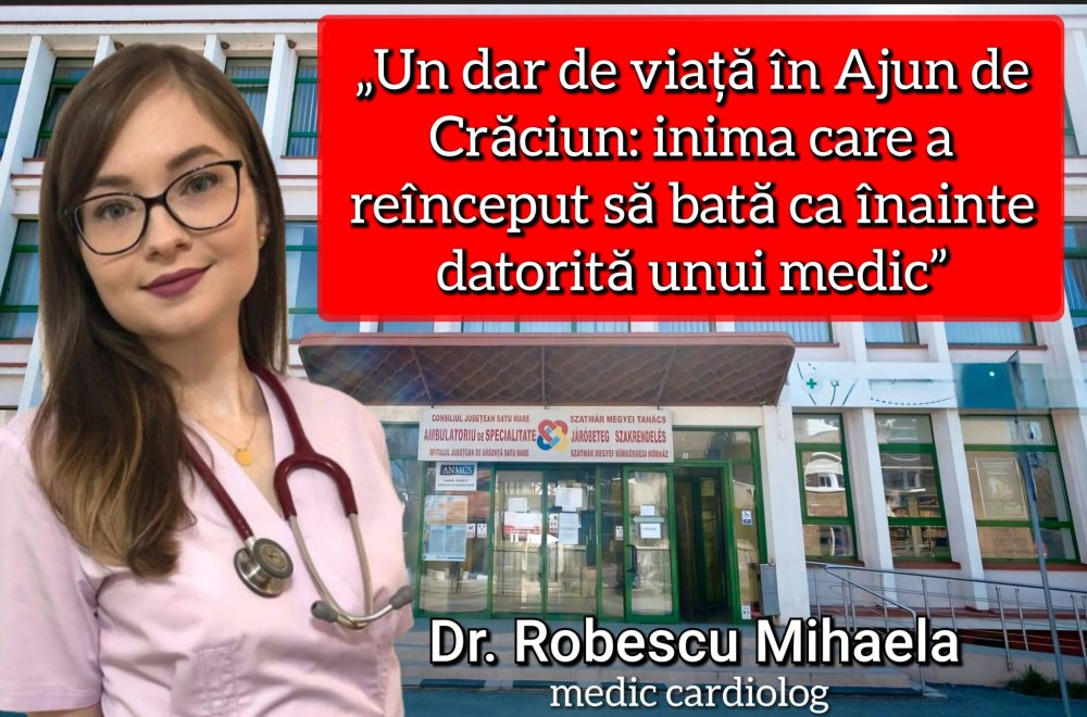 Un sătmărean a intrat în stop cardiac! Un medic i-a redat viața, în ajun de Crăciun