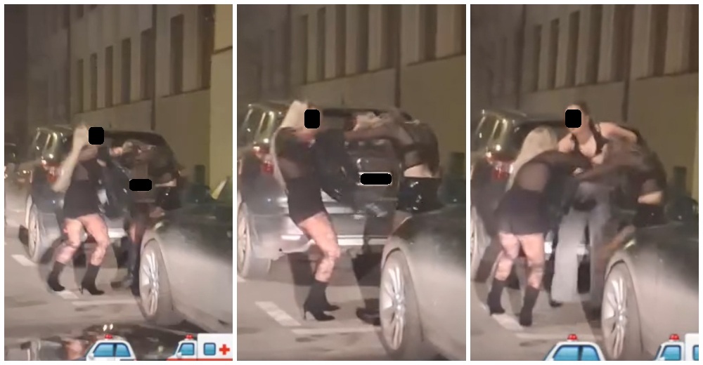 VIDEO. ”Păruială” între două tinere chiar lângă Liceul Mihai Eminescu, în centrul Sătmarului