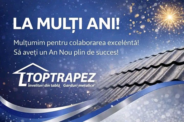 Top Trapez le urează tuturor clienților și colaboratorilor un An Nou Fericit!