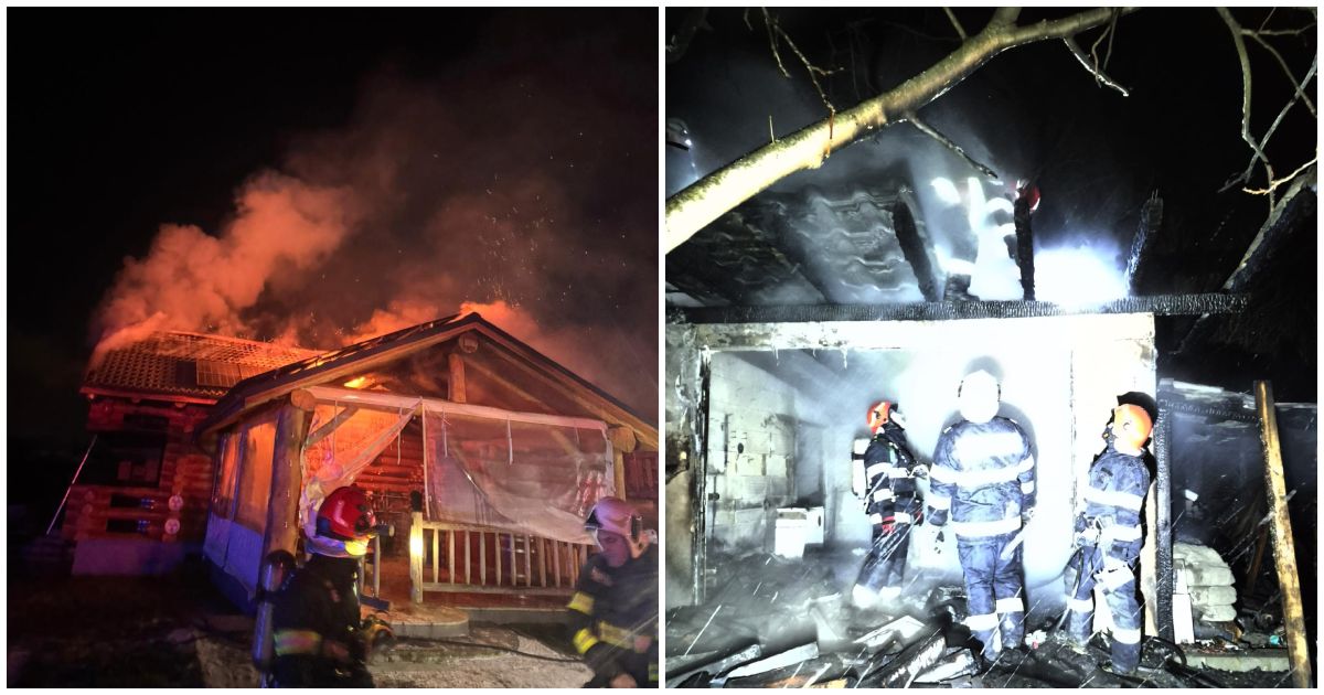 FOTO/VIDEO. Incendii pe bandă rulantă de Revelion, în județul Satu Mare